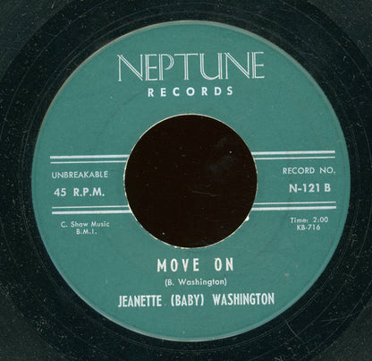 Baby Washington : Too Late / Move On (7", Single)