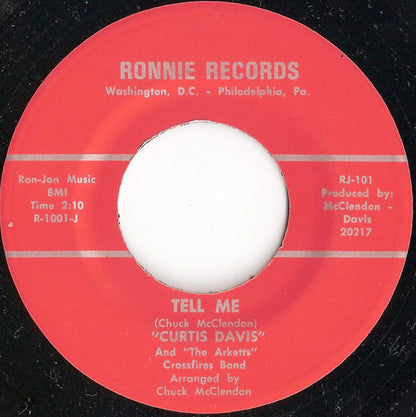 Curtis Davis And Argie & The Arketts : Tell Me (7")
