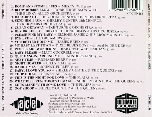 Various : R & B Confidential No.1 - The Flair Label (CD, Comp)