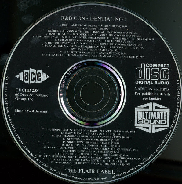 Various : R & B Confidential No.1 - The Flair Label (CD, Comp)