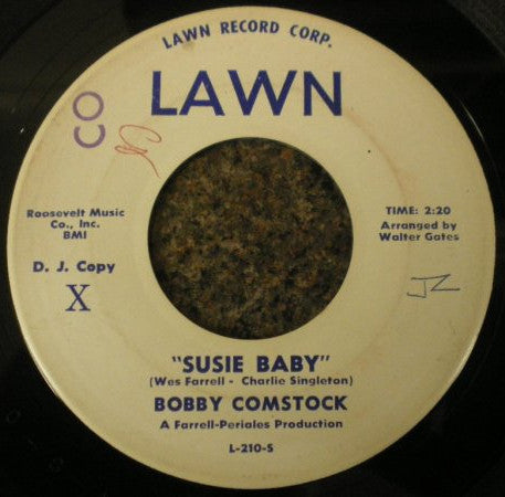 Bobby Comstock : Susie Baby (7", Single, Promo)