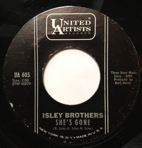 The Isley Brothers : Tango / She's Gone (7", Single, Styrene)