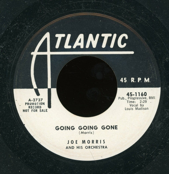 Joe Morris Orchestra : Sinner Woman / Going Going Gone  (7", Promo)