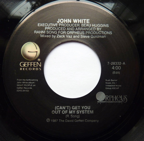 John White (2) : (Can't) Get You Out Of My System (7")