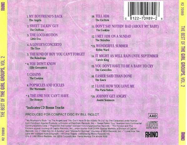 Various : The Best Of The Girl Groups, Volume 2 (CD, Comp)