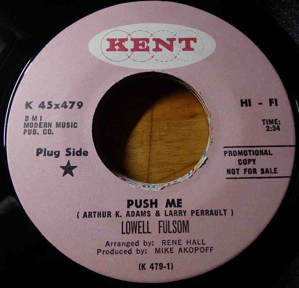 Lowell Fulson : Push Me (7", Promo)