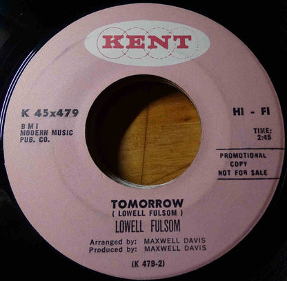 Lowell Fulson : Push Me (7", Promo)