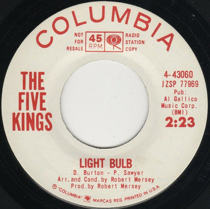 The Five Kings (2) : Light Bulb / Don't Send Me Away (7", Promo)