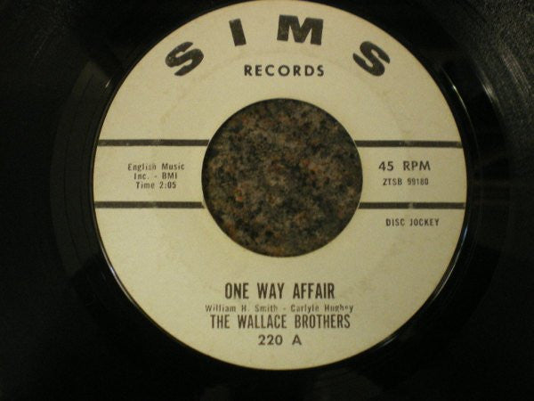 The Wallace Brothers : One Way Affair (7", Promo, Styrene)