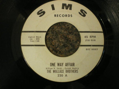 The Wallace Brothers : One Way Affair (7", Promo, Styrene)