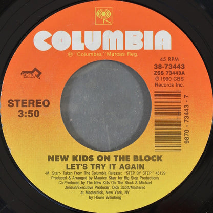 New Kids On The Block : Let's Try It Again (7", Styrene)