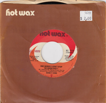 Honey Cone : One Monkey Don't Stop No Show (7", Styrene, Ter)