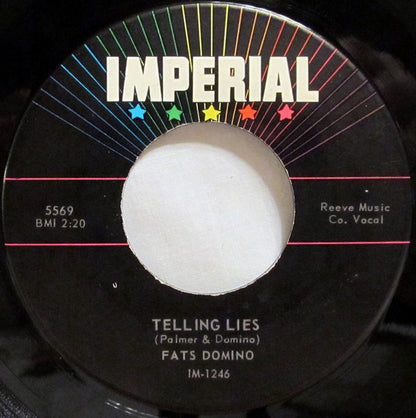Fats Domino : Telling Lies / When The Saints Go Marching In (7", Ind)