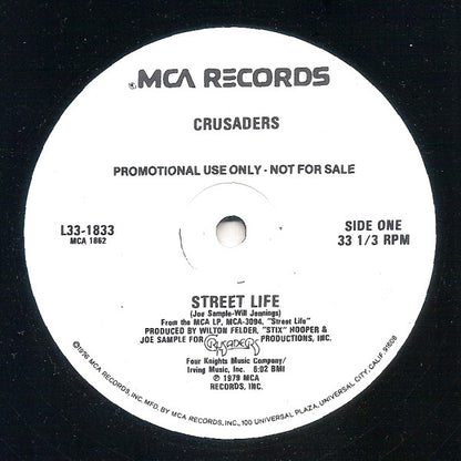 The Crusaders : Street Life (12", Promo)