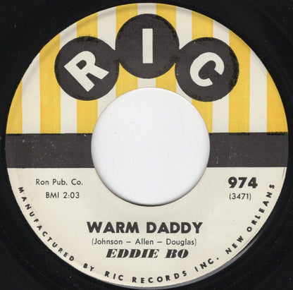 Eddie Bo : Warm Daddy / Ain't It The Truth Now (7")