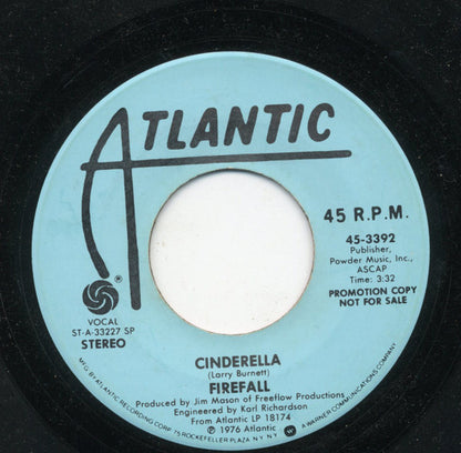 Firefall : Cinderella  (7", Promo)