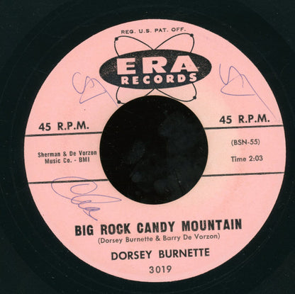 Dorsey Burnette : Hey Little One / Big Rock Candy Mountain (7", Single)