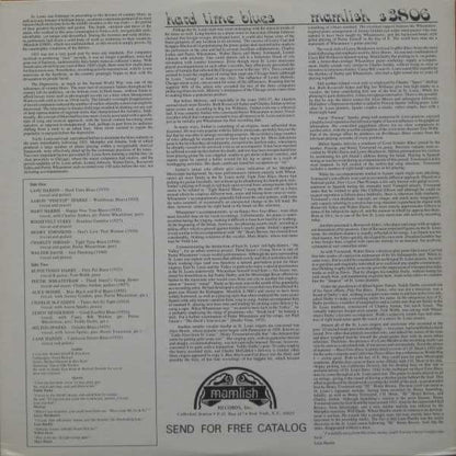 Various : Hard Time Blues - St. Louis 1933-1940 (LP, Comp, Mono)