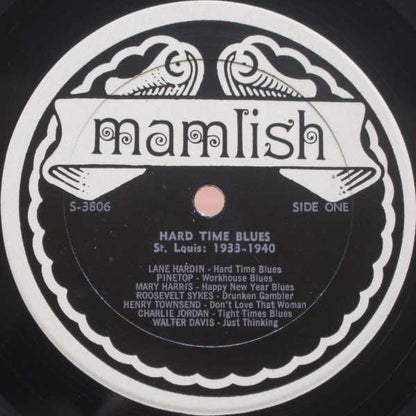 Various : Hard Time Blues - St. Louis 1933-1940 (LP, Comp, Mono)