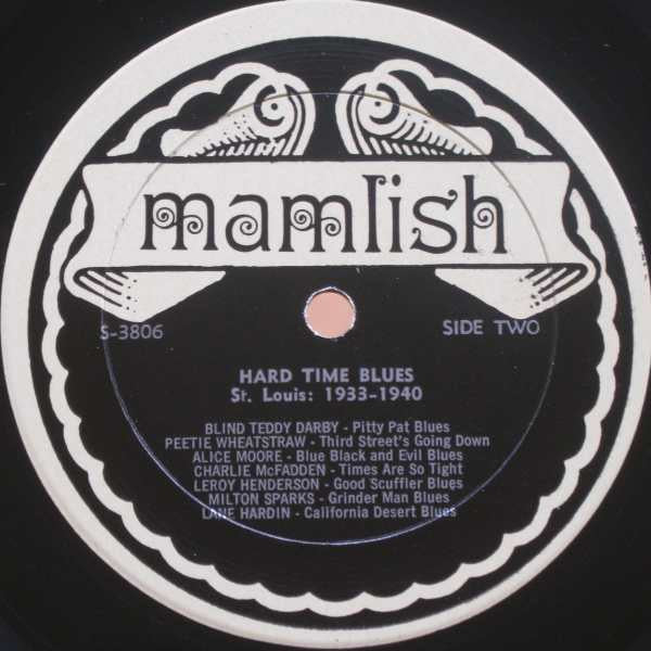 Various : Hard Time Blues - St. Louis 1933-1940 (LP, Comp, Mono)