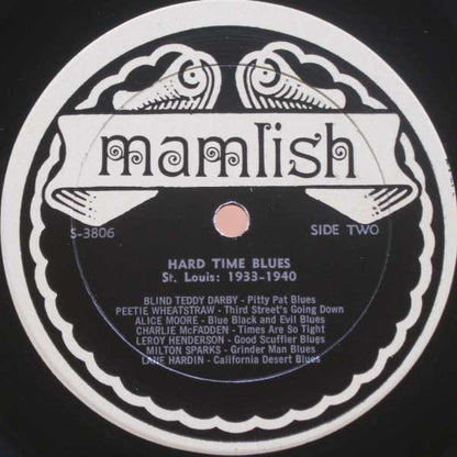 Various : Hard Time Blues - St. Louis 1933-1940 (LP, Comp, Mono)