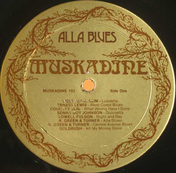 Various : Alla Blues (Country Blues In California 1947-1954) (LP, Comp, Mono)