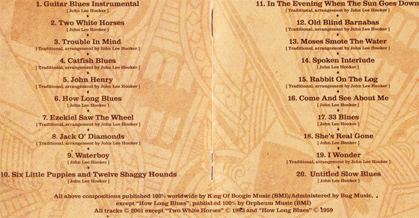 John Lee Hooker : Jack O'Diamonds 1949 Recordings (CD, Album)
