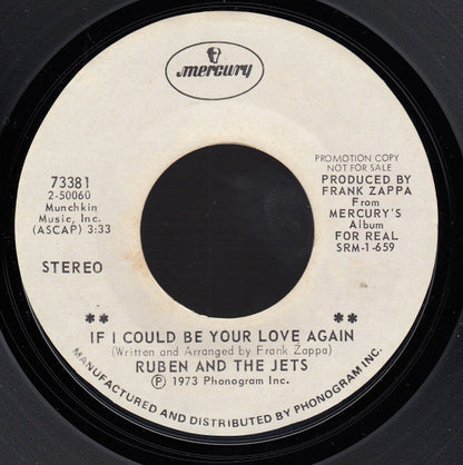 Ruben And The Jets : If I Could Be Your Love Again (7", Promo, Styrene)