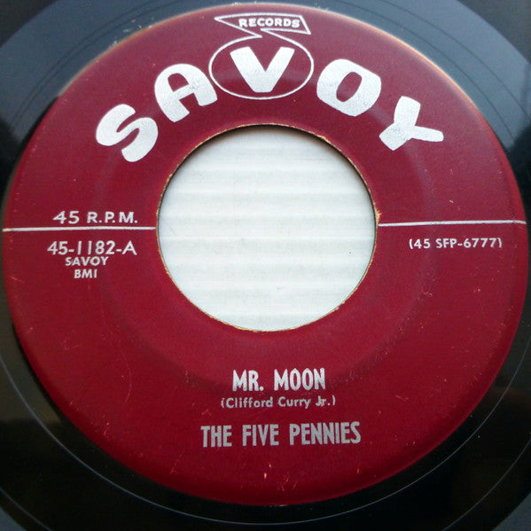 The Five Pennies : Mr. Moon / Let It Rain (7")
