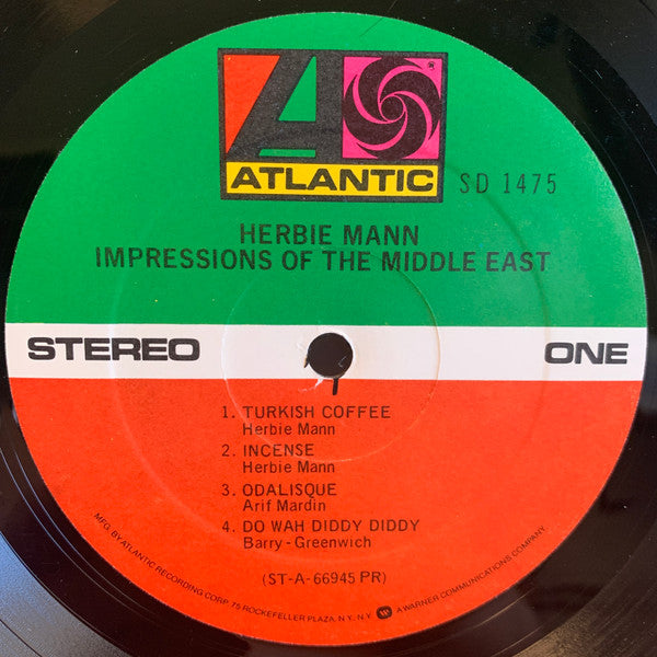 Herbie Mann : Impressions Of The Middle East (LP, Album, RE, PR )