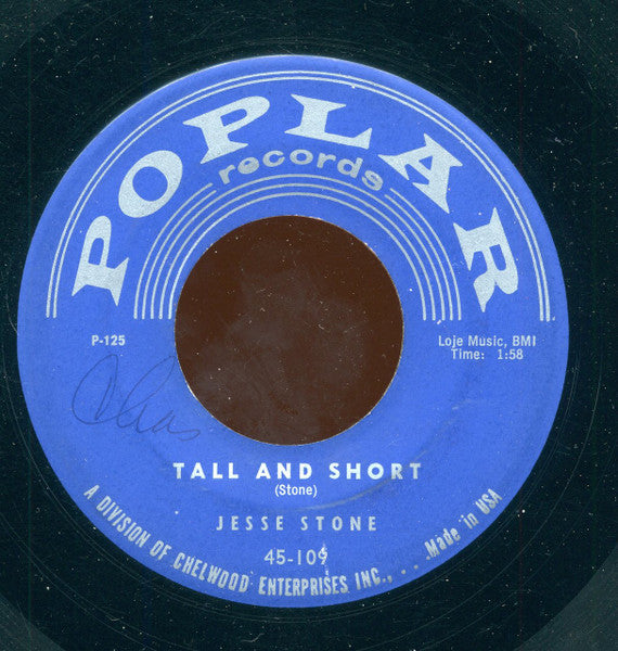Jesse Stone : Tall And Short / The Stash (7")