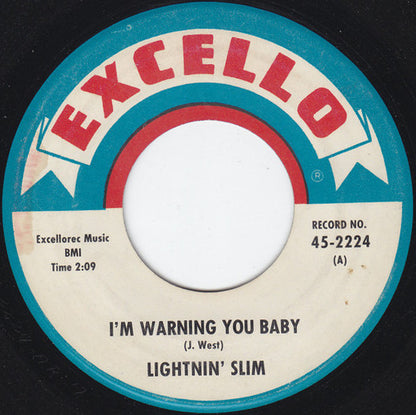 Lightning Slim : I'm Warning You Baby  (7")