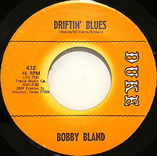 Bobby Bland : Driftin' Blues /  If You Could Read My Mind  (7", Single)