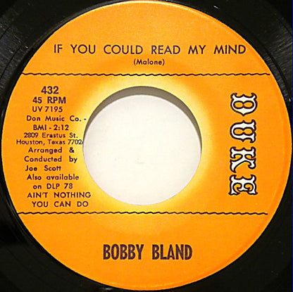 Bobby Bland : Driftin' Blues /  If You Could Read My Mind  (7", Single)