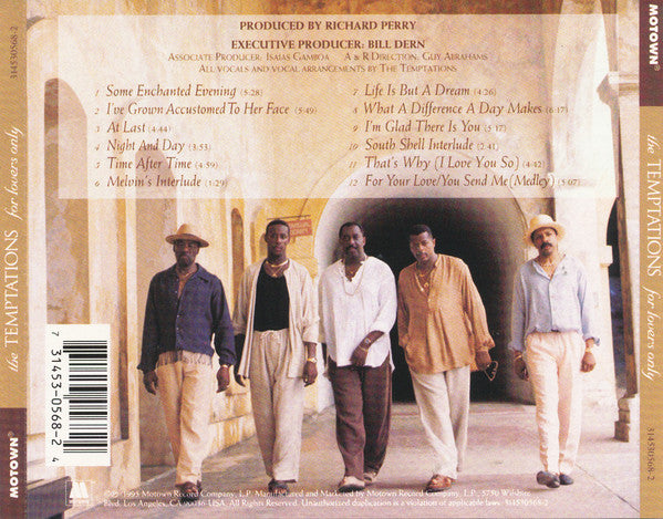 The Temptations : For Lovers Only (CD, Album)