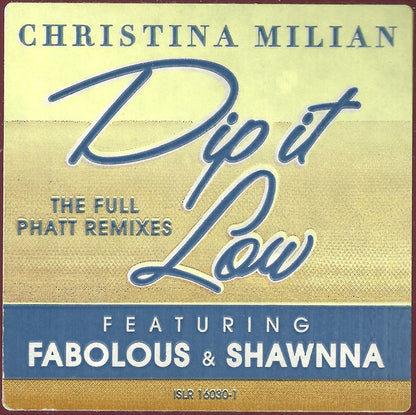 Christina Milian : Dip It Low (12", Single, Promo)