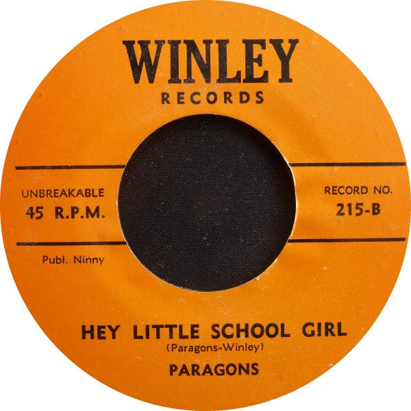 The Paragons (2) : Florence / Hey Little School Girl (7", Styrene)