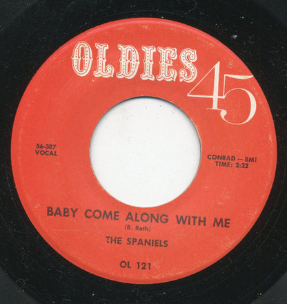 Sandy Nelson / The Spaniels : Teen Beat / Baby Come Along With Me (7", Single)