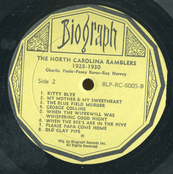 Charlie Poole And The North Carolina Ramblers : The North Carolina Ramblers (LP, Album, Comp)
