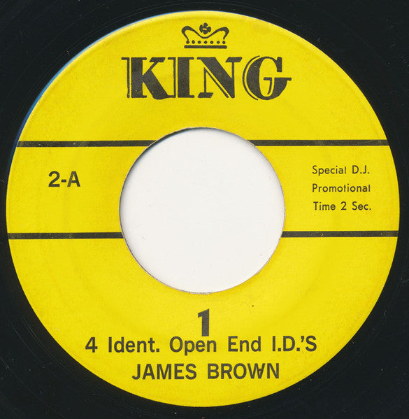 James Brown : 4 Ident. Open End I.D.'S (7", Promo)