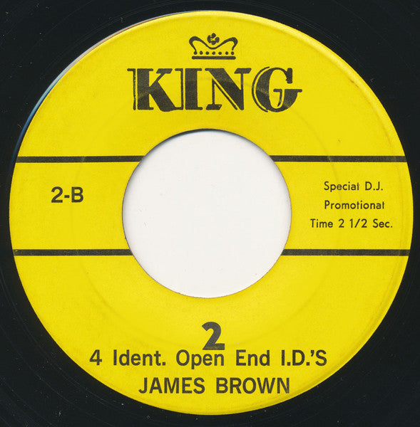James Brown : 4 Ident. Open End I.D.'S (7", Promo)