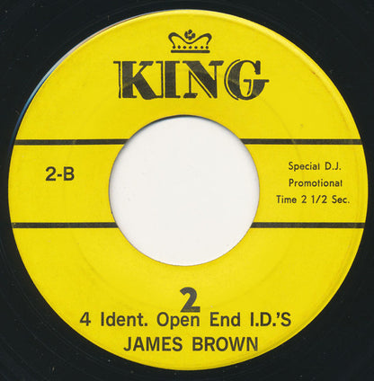 James Brown : 4 Ident. Open End I.D.'S (7", Promo)