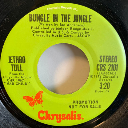 Jethro Tull : Bungle In The Jungle (7", Mono, Promo)