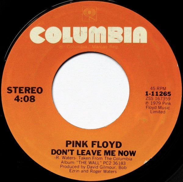 Pink Floyd : Run Like Hell (7", Single, Styrene, Ter)