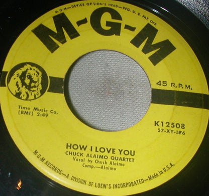 Chuck Alaimo Quartet : How I Love You / Local 66 (7")