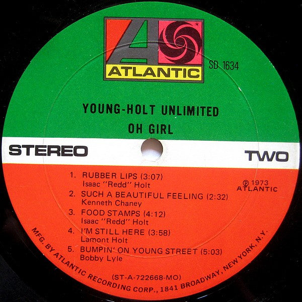 Young Holt Unlimited : Oh Girl (LP, Album, Mon)