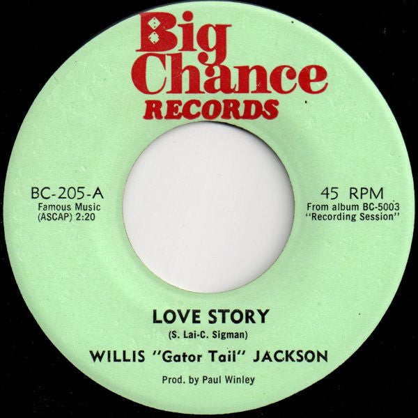 Willis Jackson : Love Story (7")