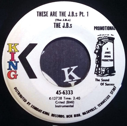 The J.B.'s : These Are The J.B.'s (7", Single, Promo)