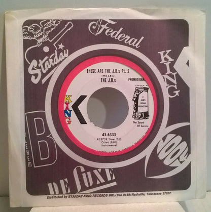 The J.B.'s : These Are The J.B.'s (7", Single, Promo)