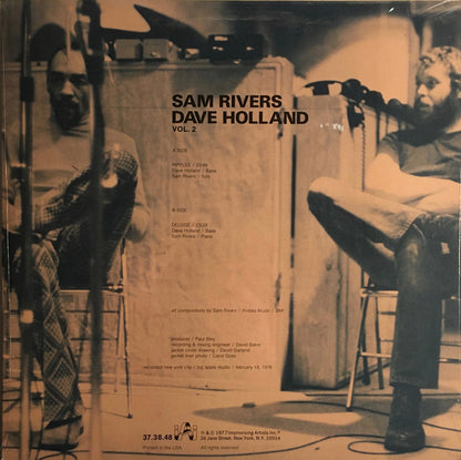 Sam Rivers / Dave Holland : Vol. 2 (LP, Album)